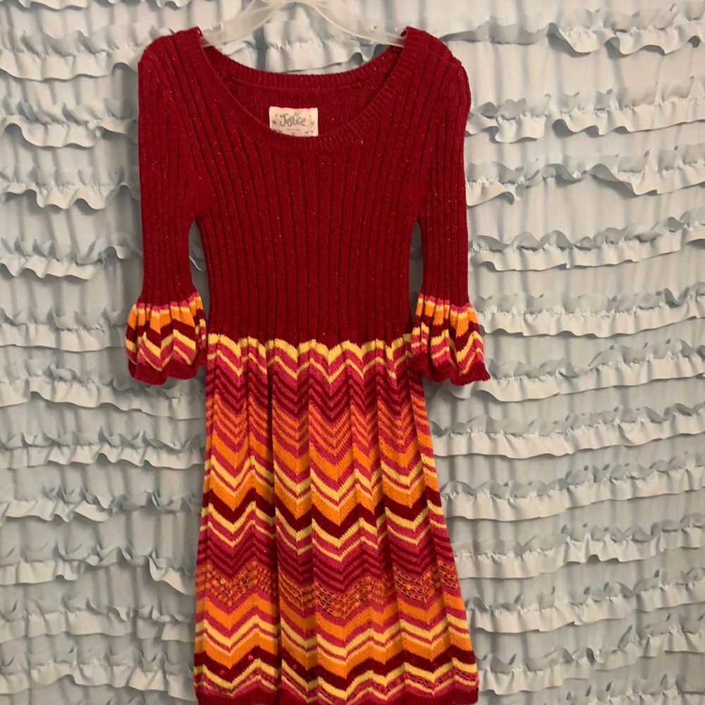 Girls Justice Sweater Dress. Size 10